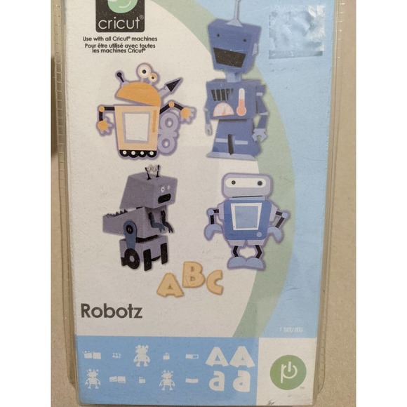 NEW!!  Cricut Cartridge Robotz - includes a font, plus 3D images! - Picture 1 of 5